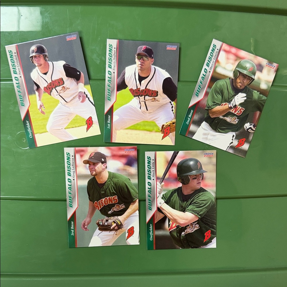 2003 Vintage Buffalo Bisons Baseball Card Set - Green and White